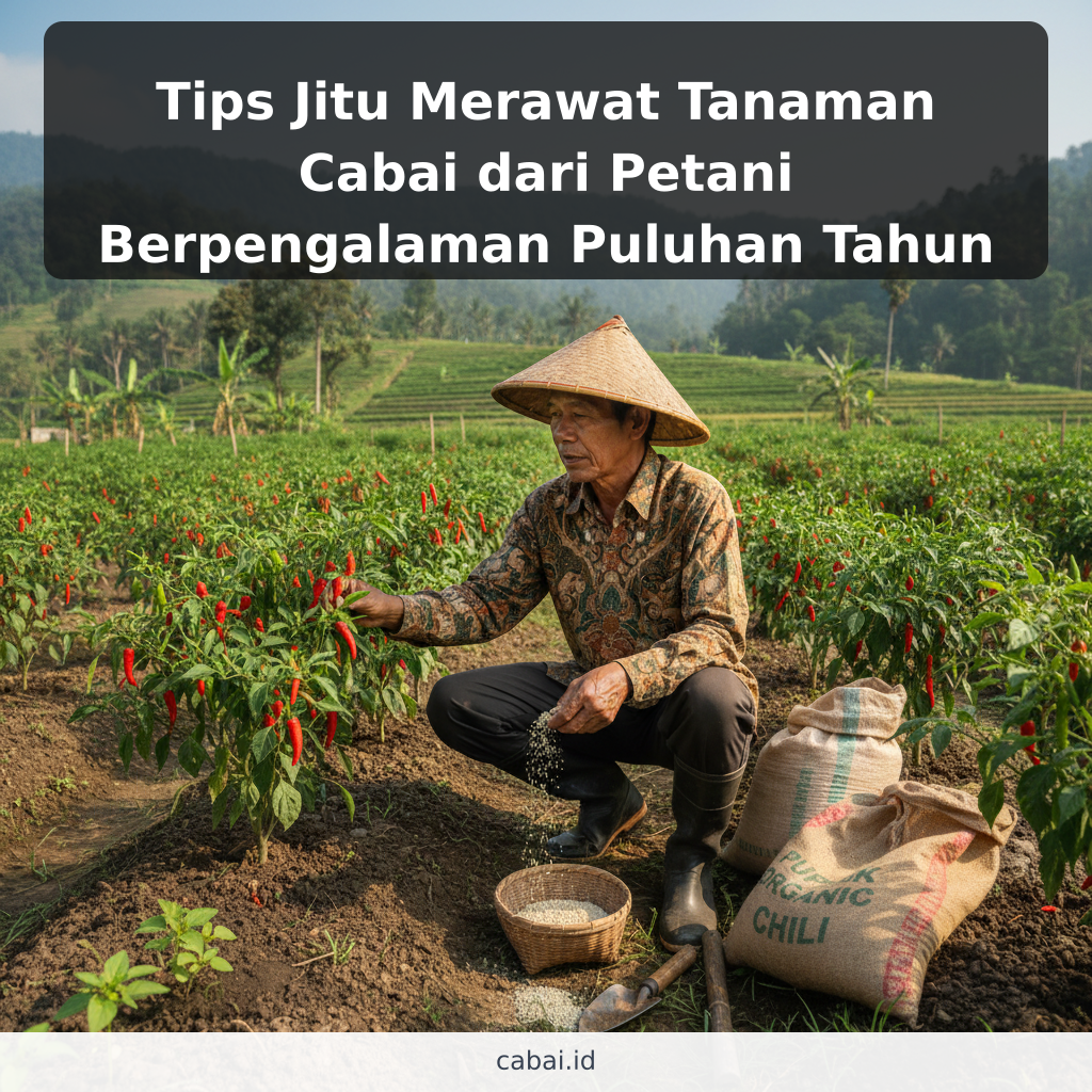 Tips Jitu Merawat Tanaman Cabai dari Petani Berpengalaman Puluhan Tahun