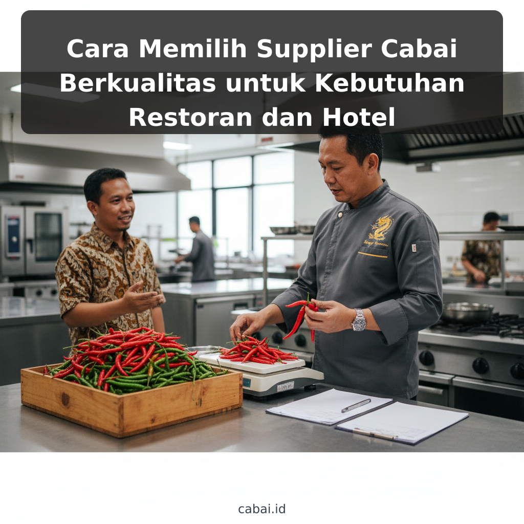 Cara Memilih Supplier Cabai Berkualitas untuk Kebutuhan Restoran dan Hotel