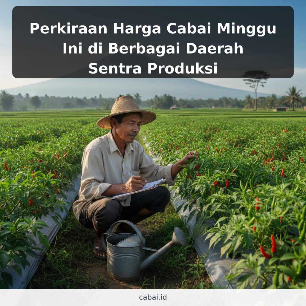 Perkiraan Harga Cabai Minggu Ini di Berbagai Daerah Sentra Produksi