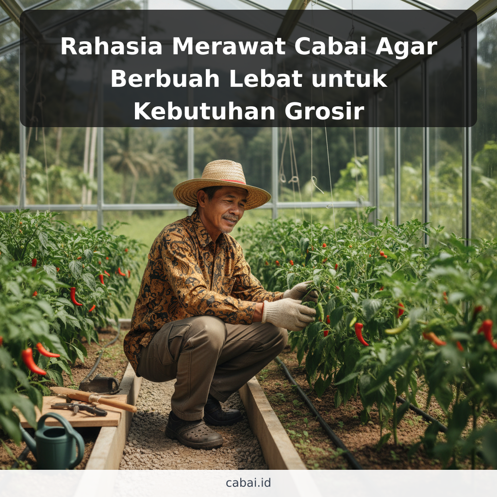 Rahasia Merawat Cabai Agar Berbuah Lebat untuk Kebutuhan Grosir