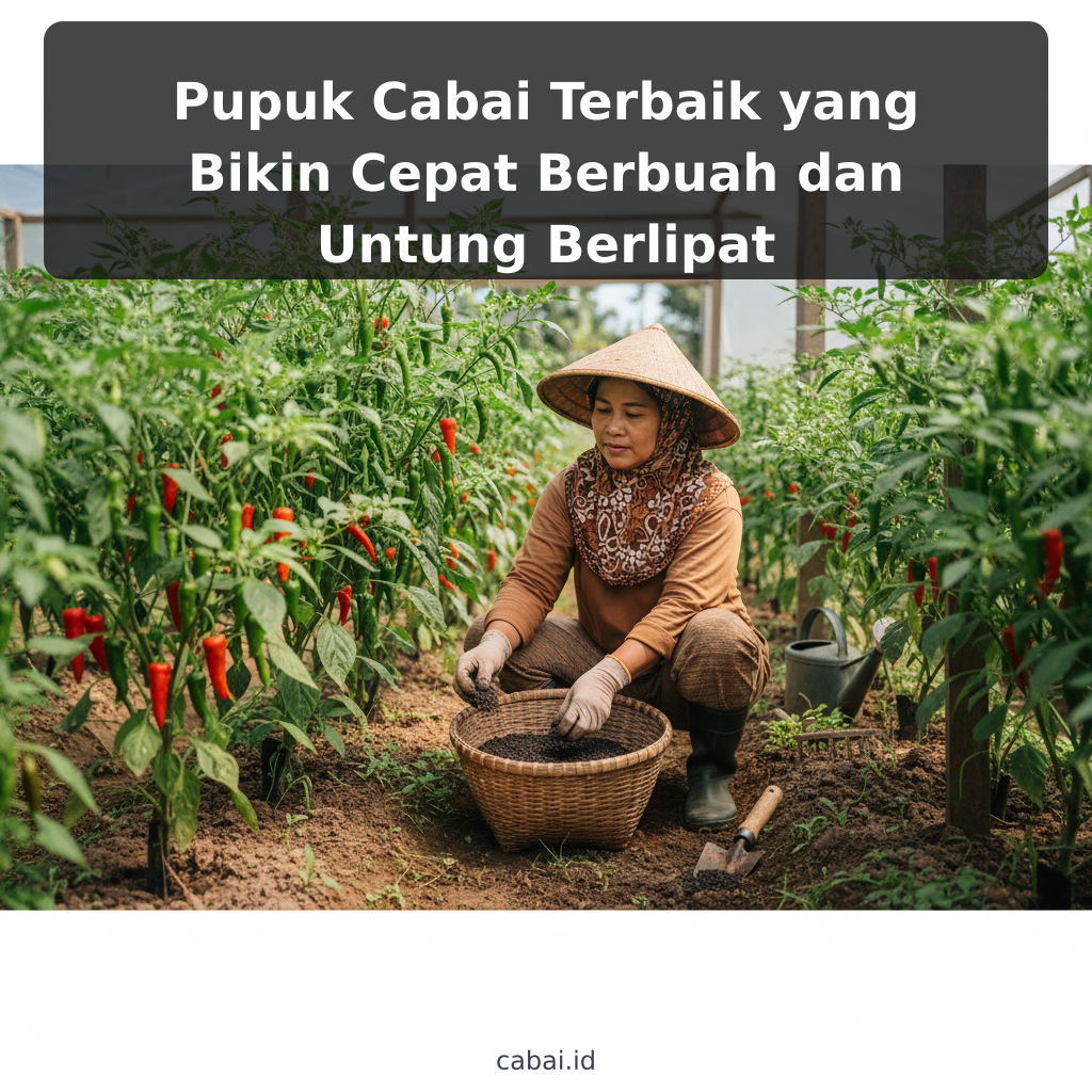 Pupuk Cabai Terbaik yang Bikin Cepat Berbuah dan Untung Berlipat
